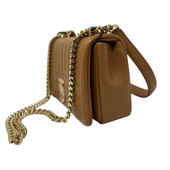 Authentic Burberry TB Small Lola Bag in Marple Brown Crossbody $2150 - Picture 2 of 8